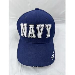 Official NAVY Adjustable Hat Baseball Cap 3D Embroidered Logo Rapid Dominance